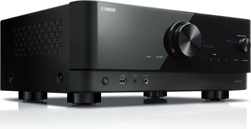 RX-V4A AV - Surround sound receiver - MusicCast integratie - Home entertainment by Yamaha in Black – product photo