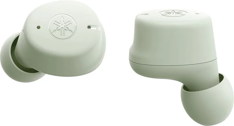 TW-E3C Draadloze oordopjes – Bluetooth- in ear Koptelefoon van Yamaha in Groen – productfoto
